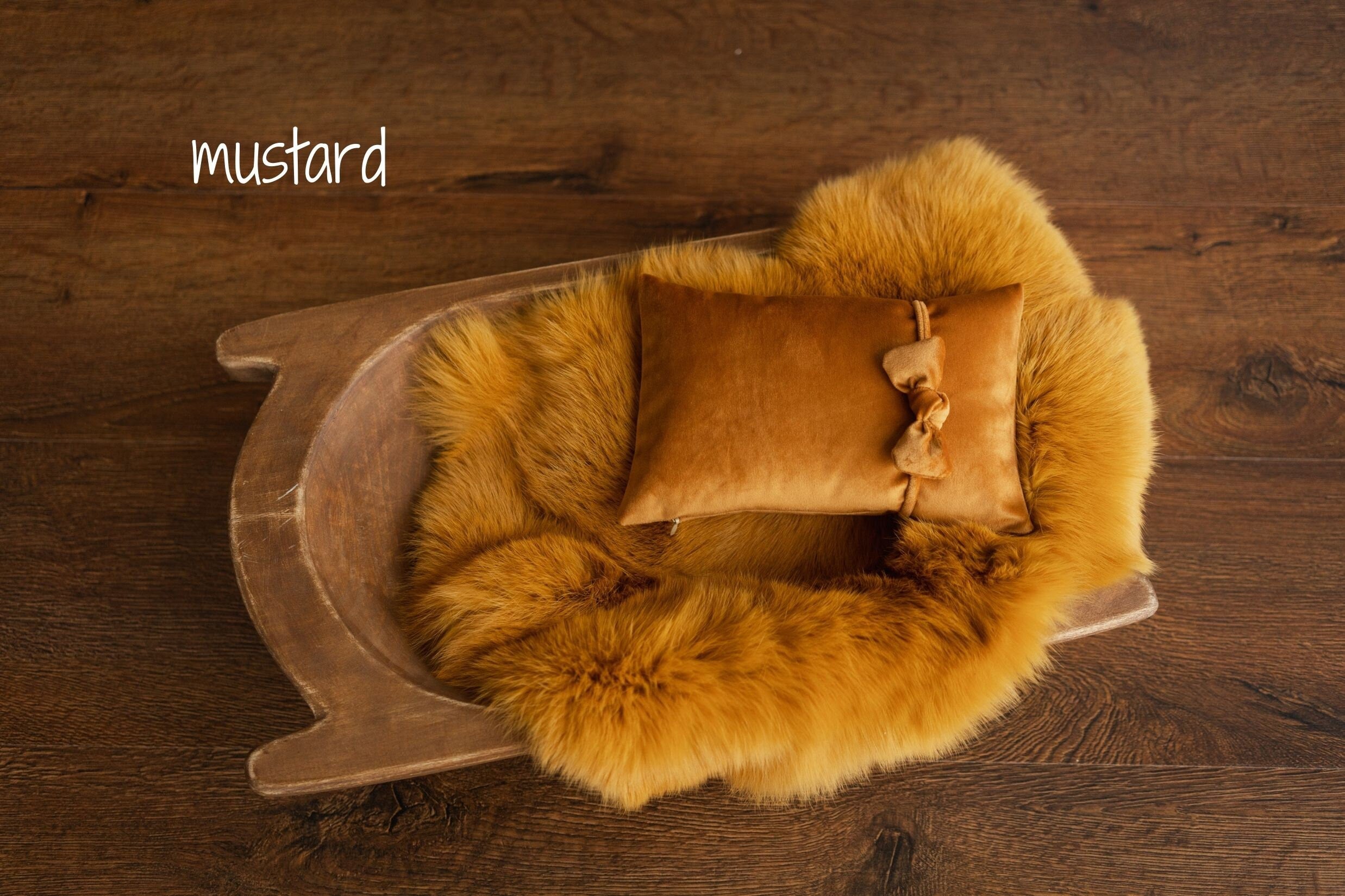 Newborn Velvet Pillow and Fur Set, Velvet Newborn Headband Girl, Newborn Rabbit Fur, Newborn Photography Props Set, Newborn Posing Pillow