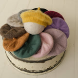 Newborn Beret Hat, Newborn French Hat, Newborn Knitted Outfit, Baby Beret with Baby Scarf, Newborn Outfit Girl, Unisex Baby Clothing Knitted