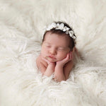 Newborn Flokati Faux Fur Rug, Newborn Photography Props, Basket Stuffer, Curly Fur Rug for Newborn Photoshoot, Flokati Rug Photo Prop