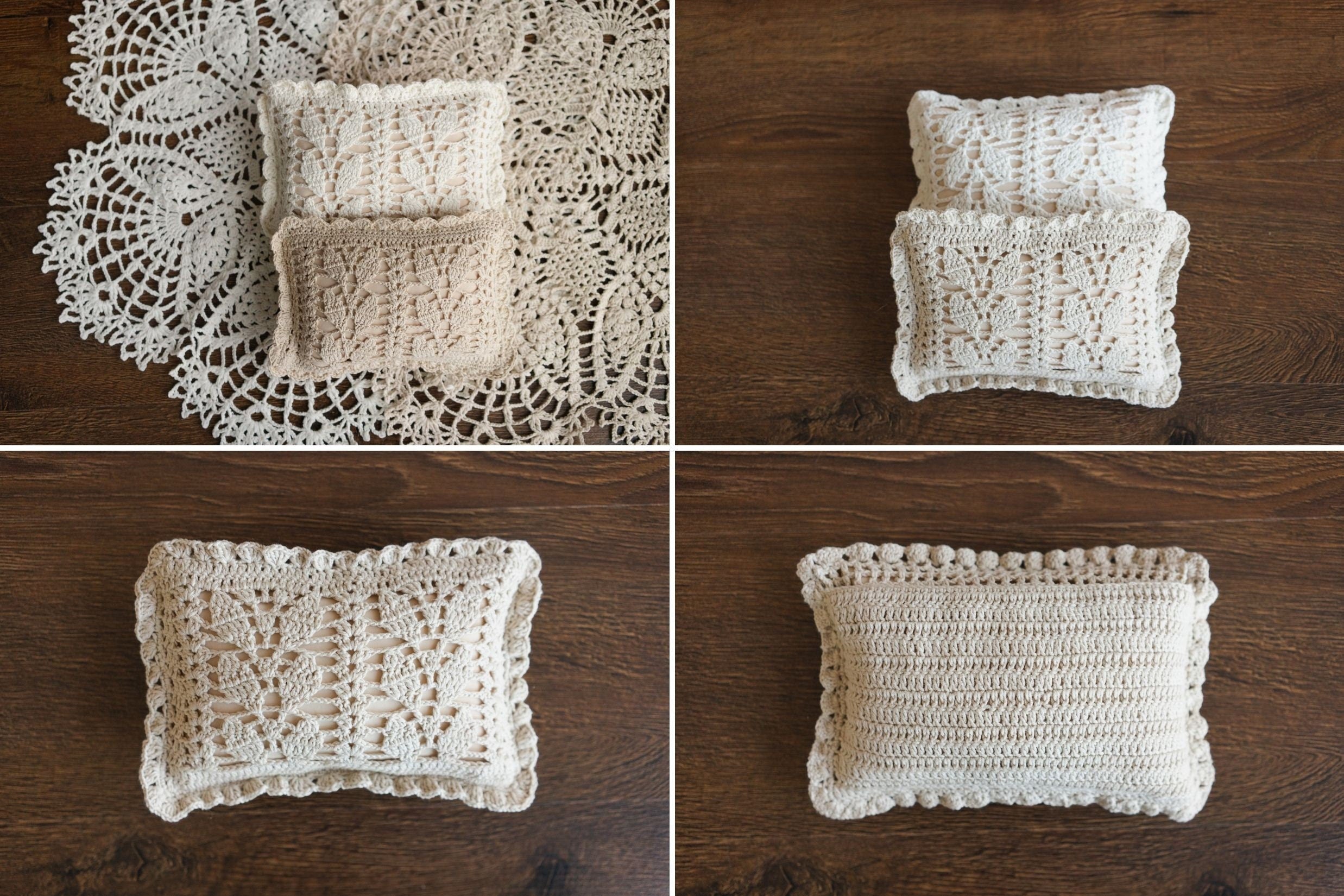 Newborn Crochet Pillow, Newborn Photo Pillow, Newborn Photography Props, Newborn Props Set, Newborn Posing Pillow, Newborn Knitted Pillow