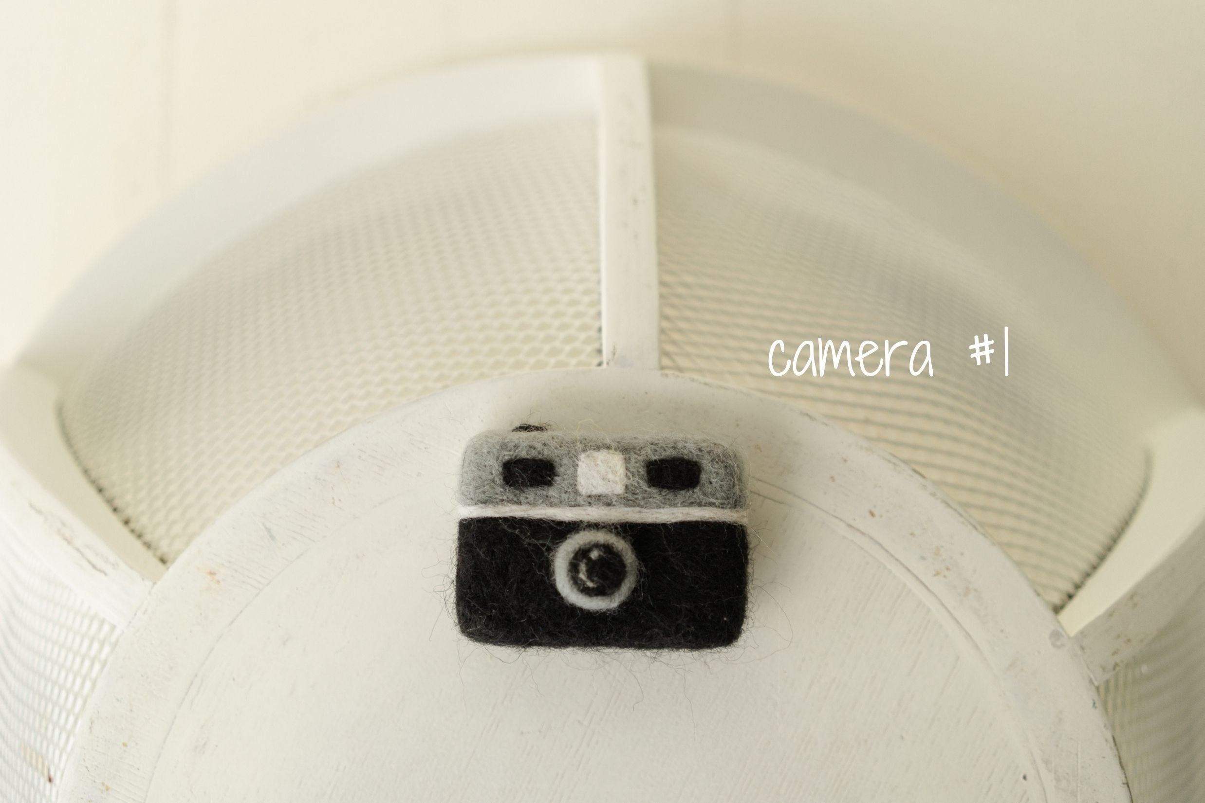 Hand-Felted Newborn Music Props Toy, Newborn Felted Microphone Toy,Needle Felted Camera Toy,Newborn Photography Props,Newborn Photo Camera