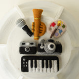 Hand-Felted Newborn Music Props Toy, Newborn Felted Microphone Toy,Needle Felted Camera Toy,Newborn Photography Props,Newborn Photo Camera