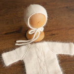 Footed Newborn Romper Outfit, Newborn Footed Romper,Newborn Knitted Outfit Girl,Newborn Photography props,Newborn Knitted Sleeper Outfit