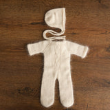 Footed Newborn Romper Outfit, Newborn Footed Romper,Newborn Knitted Outfit Girl,Newborn Photography props,Newborn Knitted Sleeper Outfit