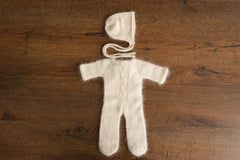 Footed Newborn Romper Outfit, Newborn Footed Romper,Newborn Knitted Outfit Girl,Newborn Photography props,Newborn Knitted Sleeper Outfit