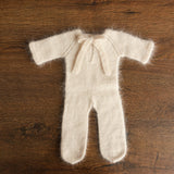 Footed Newborn Romper Outfit, Newborn Footed Romper,Newborn Knitted Outfit Girl,Newborn Photography props,Newborn Knitted Sleeper Outfit