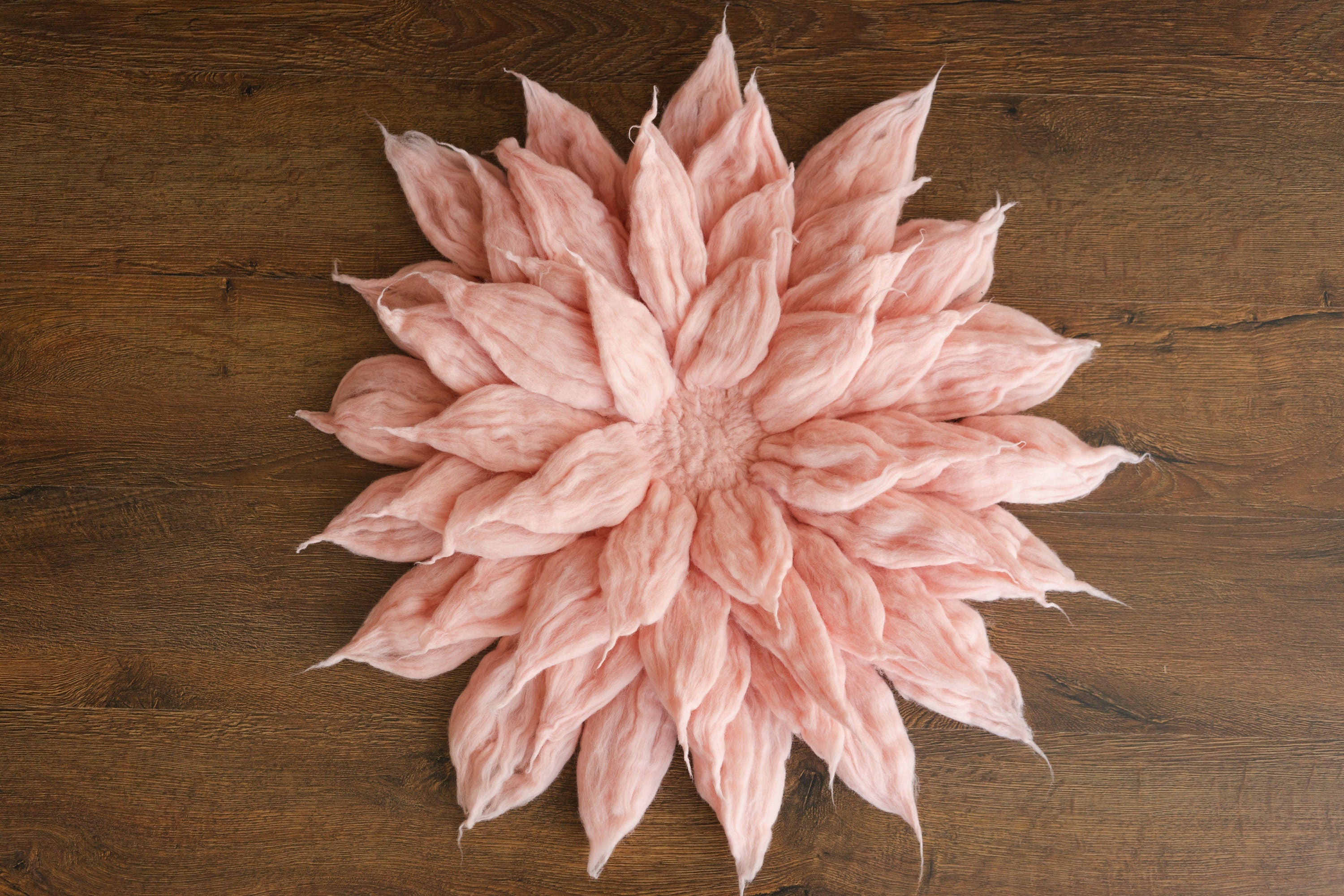 Flower Newborn Merino Wool Felted Rug, Newborn Photography props, Newborn Felted Props Set, Newborn Merino Wool Blanket Flower Girl