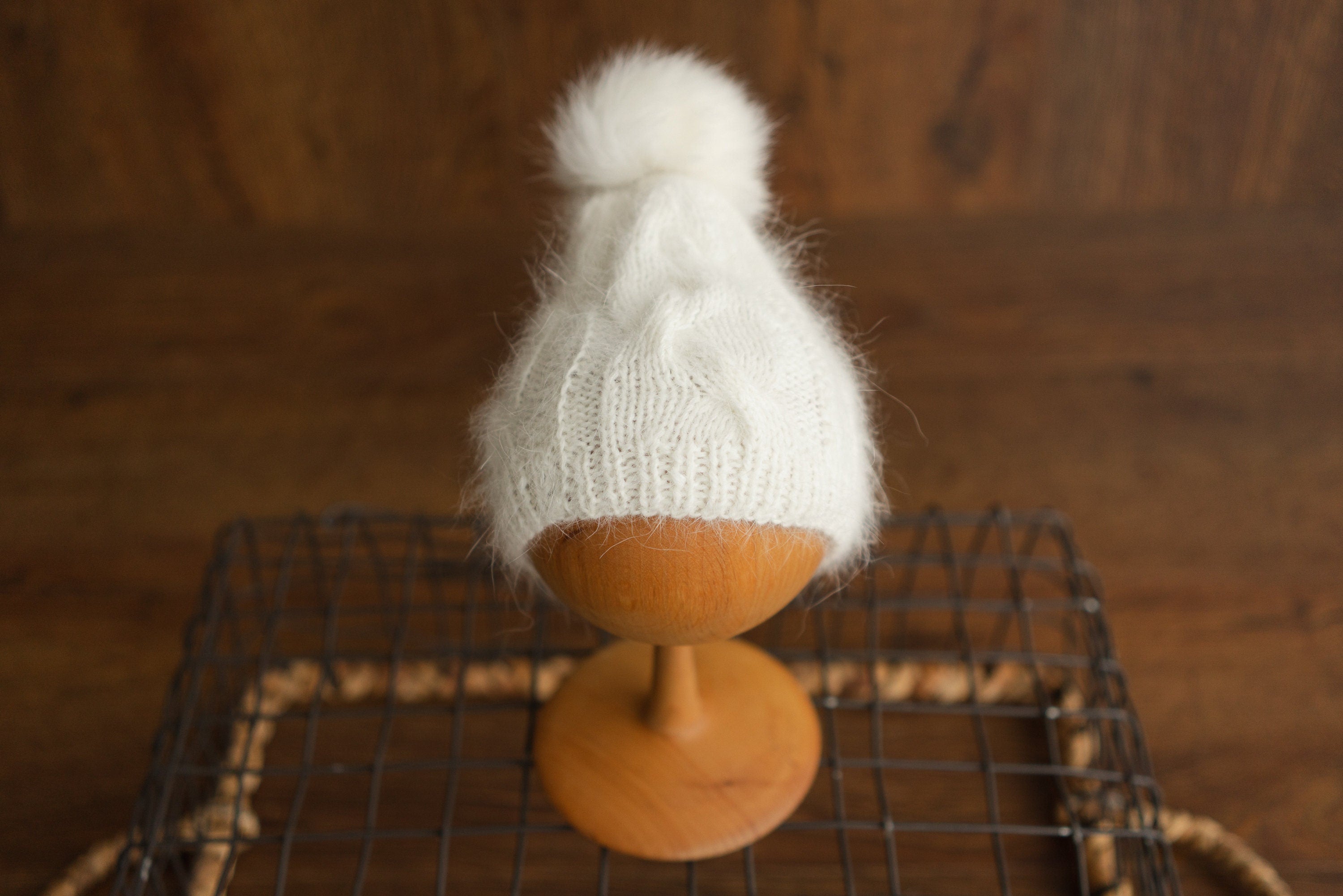 Newborn Cable Knitted Outfit, Newborn Coming Home Outfit,Newborn Cable Knit Hat,Newborn Knitted Outfit,Newborn Photography Props,Pom Pom Hat