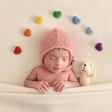 Newborn Felted Hearts Set, Newborn Valentine's heart props, Newborn photography props, Newborn felted prop, Merino wool Heart Baby props