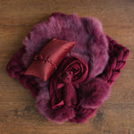 Burgundy Newborn Photography Props, Newborn Merino Wool Blanket,Newborn Posing Pillow,Newborn Teddy Bear Toy,Velvet Newborn Pillow,Baby Bear