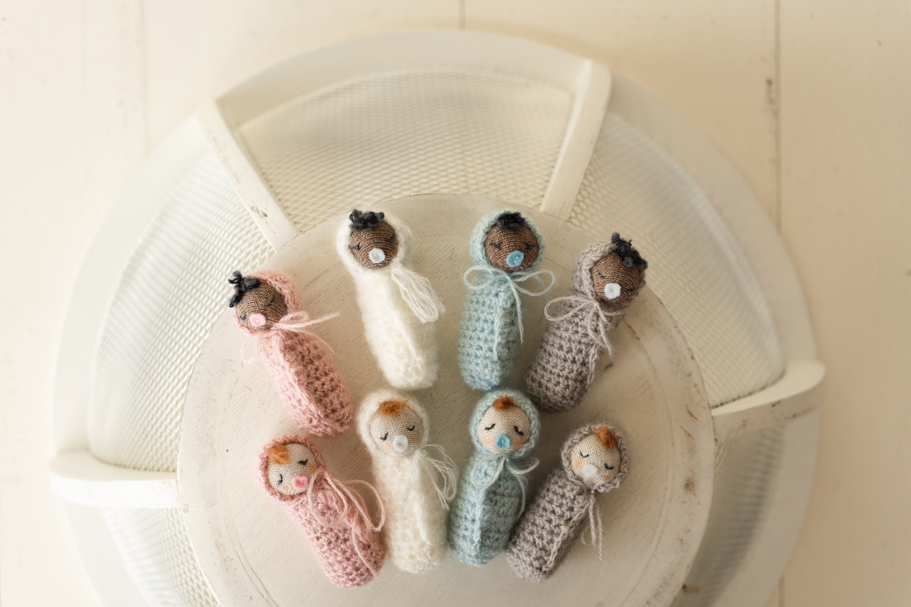 Newborn Baby Doll Toy,Newborn Photography Props,Newborn Knitted Toy,Small Knitted Doll Girl,Newborn Toy Props,Newborn Girl Small Doll Toy