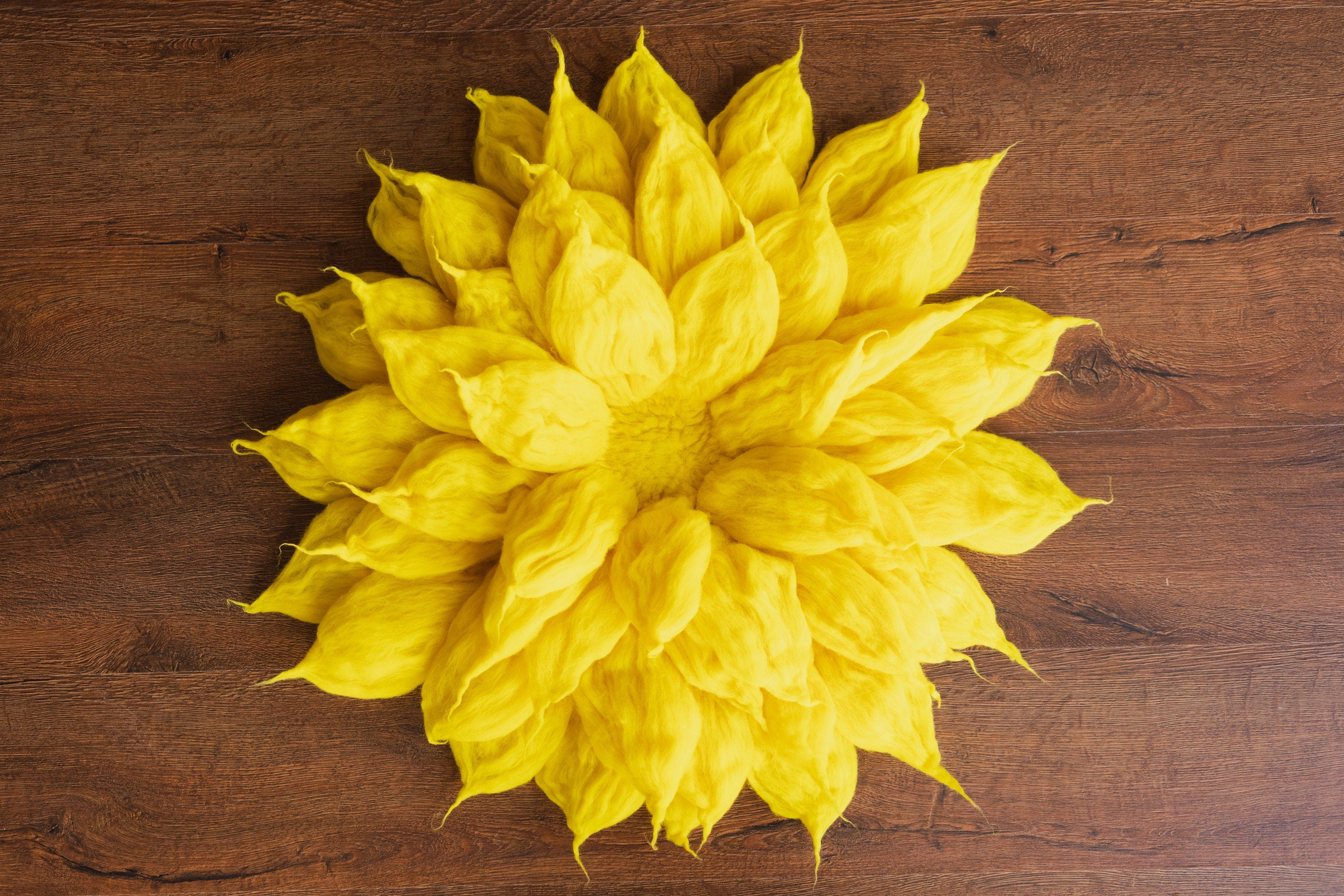 Flower Newborn Merino Wool Felted Rug, Newborn Photography props, Newborn Felted Props Set, Newborn Merino Wool Blanket Flower Girl