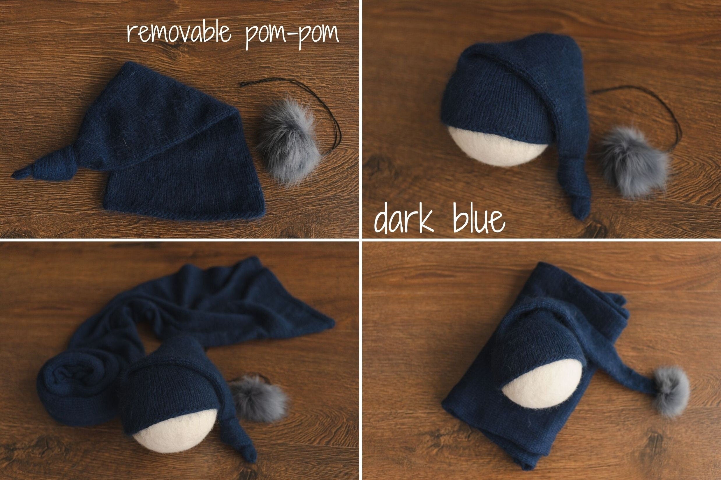 Newborn Sleep Hat and Wrap Sets, Newborn Knit Wrap, Newborn Photography Props, Newborn Knitted Photo Props, Newborn Coming Home Outfit Boy