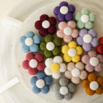 Newborn Felted Flower Photo Toy, Needle Felted Mini Flowers, Newborn Felted Props for Girl, Newborn Photography Props, Felt Flower Decor