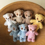 Baby Fluffy Knitted Toys for Newborn Photography, Newborn Teddy Bear Toy, Newborn Knitted Toys, Newborn Photography Props, Newborn Bear Toy