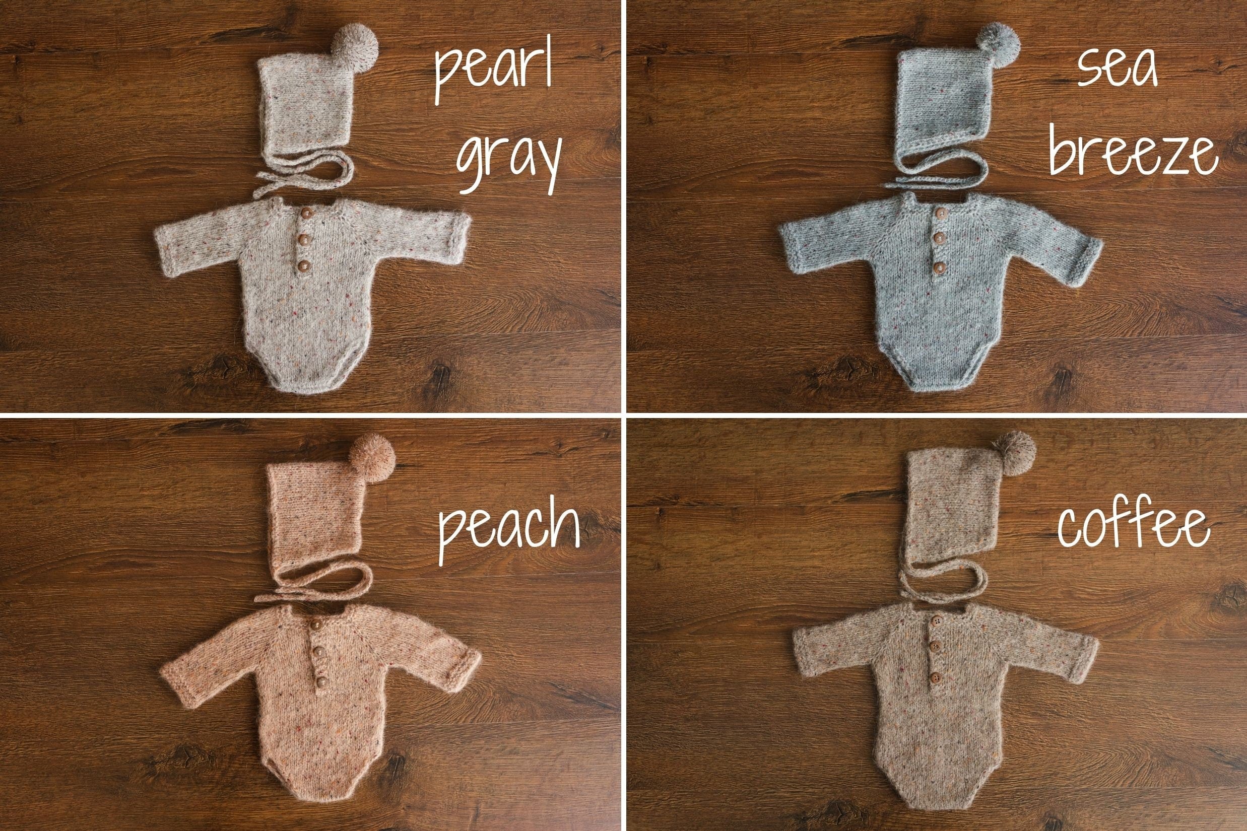 Newborn Romper Outfit with Pom Pom Hat, Newborn Boy Coming Home Outfit, Newborn Girl Romper,Newborn Knitted Outfit,Newborn Photography props