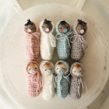 Newborn Baby Doll Toy,Newborn Photography Props,Newborn Knitted Toy,Small Knitted Doll Girl,Newborn Toy Props,Newborn Girl Small Doll Toy