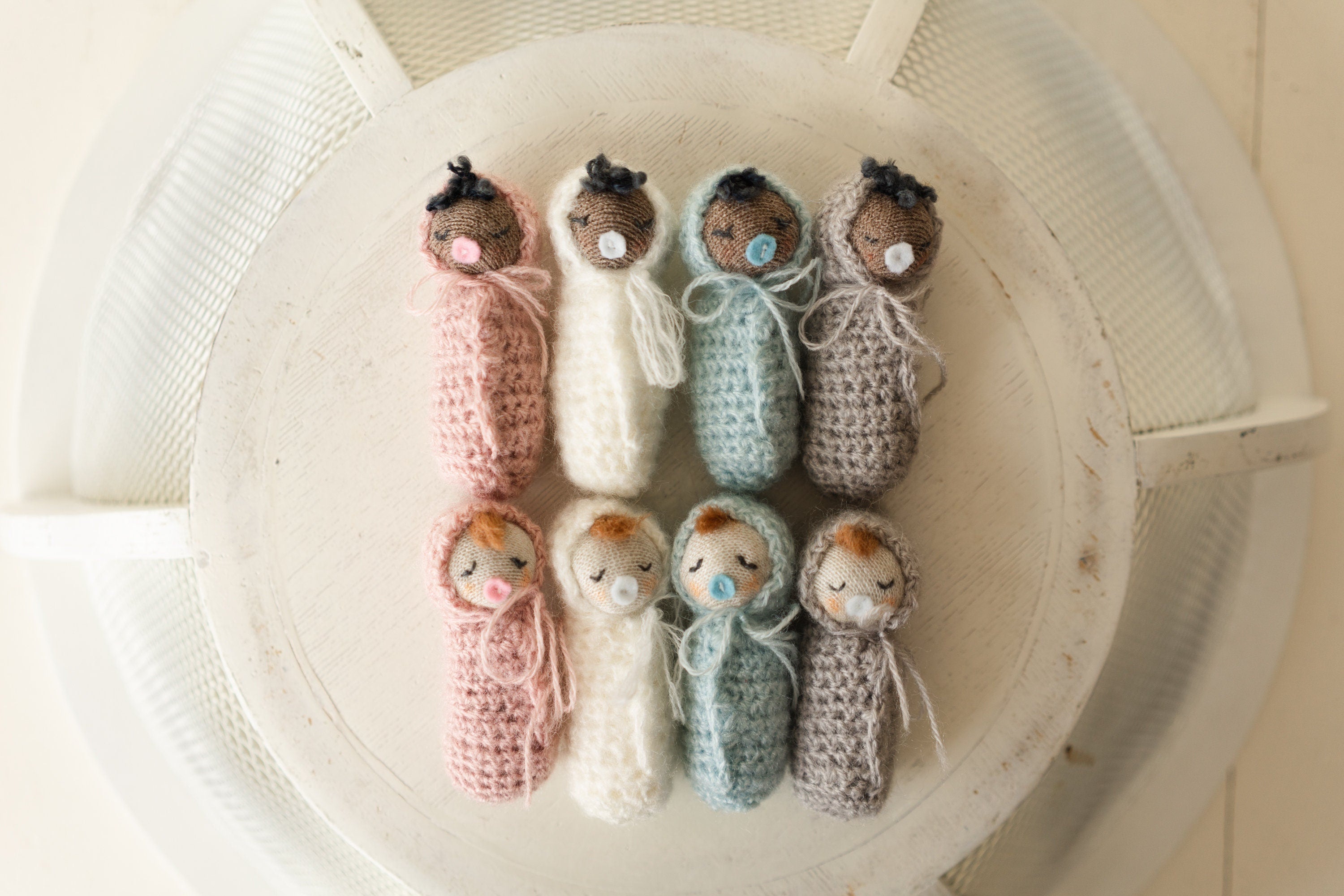 Newborn Baby Doll Toy,Newborn Photography Props,Newborn Knitted Toy,Small Knitted Doll Girl,Newborn Toy Props,Newborn Girl Small Doll Toy