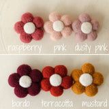 Newborn Felted Flower Photo Toy, Needle Felted Mini Flowers, Newborn Felted Props for Girl, Newborn Photography Props, Felt Flower Decor