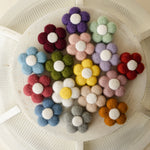 Newborn Felted Flower Photo Toy, Needle Felted Mini Flowers, Newborn Felted Props for Girl, Newborn Photography Props, Felt Flower Decor