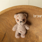 Baby Fluffy Knitted Toys for Newborn Photography, Newborn Teddy Bear Toy, Newborn Knitted Toys, Newborn Photography Props, Newborn Bear Toy