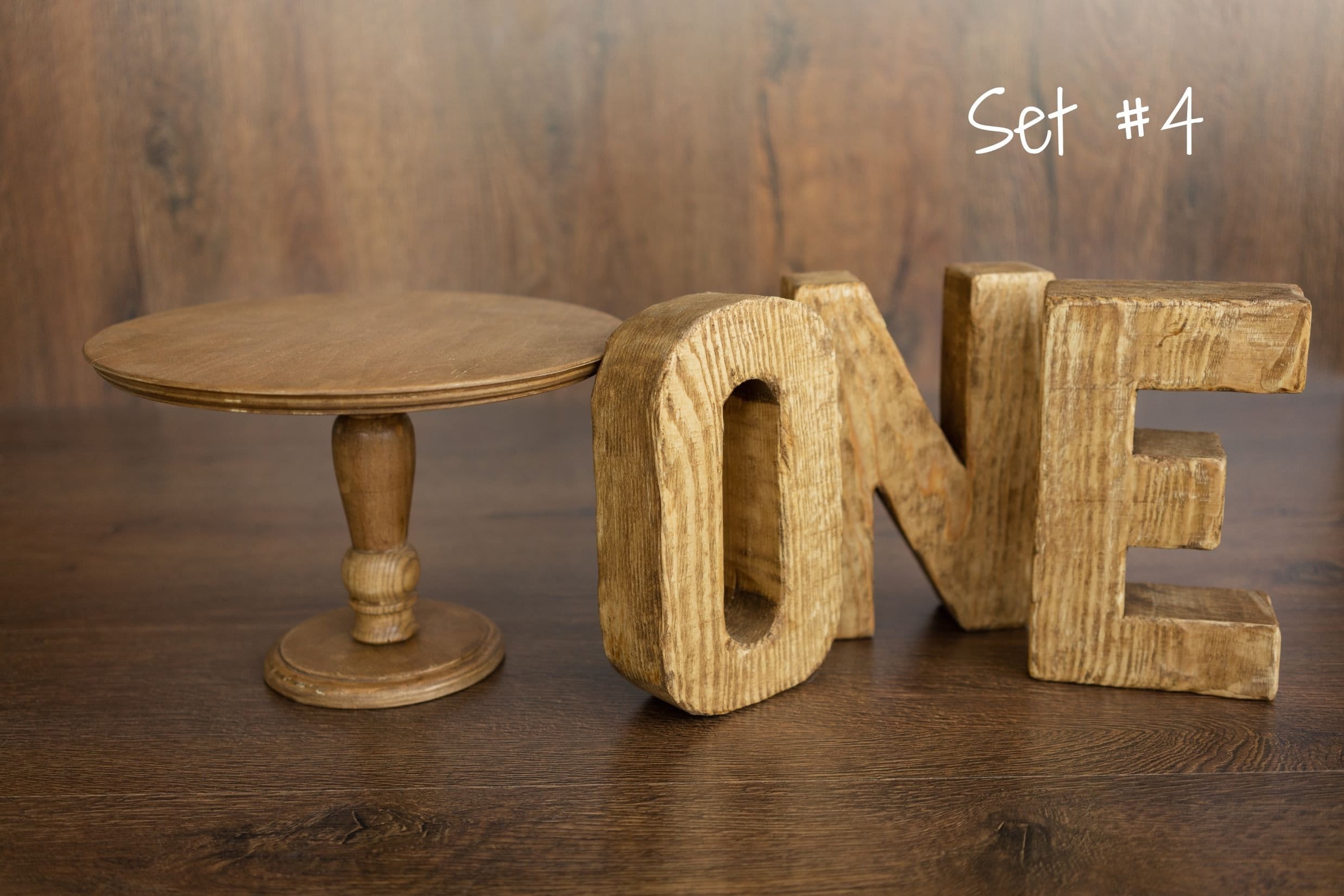 Newborn Wooden Chair and 'ONE' Letters Set, Cake Smash Props,Photography Props for Cake Smash and First Birthday Photos,Newborn Wooden Chair