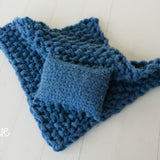 Newborn Knitted Blanket, Newborn Knit Blanket Set,Newborn knit cover,Newborn photography props,Newborn pillow,Newborn props for photography