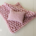 Newborn Knitted Blanket, Newborn Knit Blanket Set,Newborn knit cover,Newborn photography props,Newborn pillow,Newborn props for photography