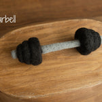 Felt Newborn Sports Props: Baby Dumbbell, Kettlebell and Barbell Toys for Newborn Photo Props