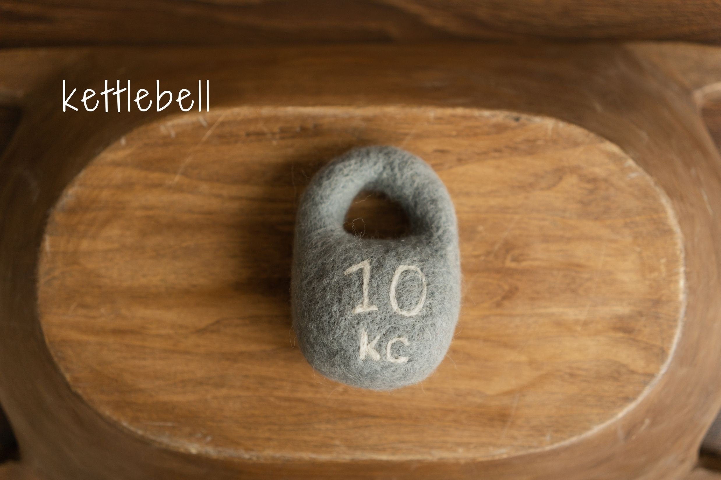 Felt Newborn Sports Props: Baby Dumbbell, Kettlebell and Barbell Toys for Newborn Photo Props