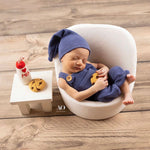 Newborn Felt Milk and Cookies Photo Props, Xmas Felted Milk with Sweeties, Newborn Felted Toys, Newborn Photography Props,Cookies Milk Props