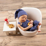 Newborn Felt Milk and Cookies Photo Props, Xmas Felted Milk with Sweeties, Newborn Felted Toys, Newborn Photography Props,Cookies Milk Props