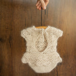 Newborn Knitted Girl Romper, Newborn Girl Bonnet, Newborn Romper Girl, Newborn Girl Outfit,Newborn Photography Props,Newborn Photo Props Set