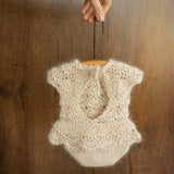 Newborn Knitted Girl Romper, Newborn Girl Bonnet, Newborn Romper Girl, Newborn Girl Outfit,Newborn Photography Props,Newborn Photo Props Set