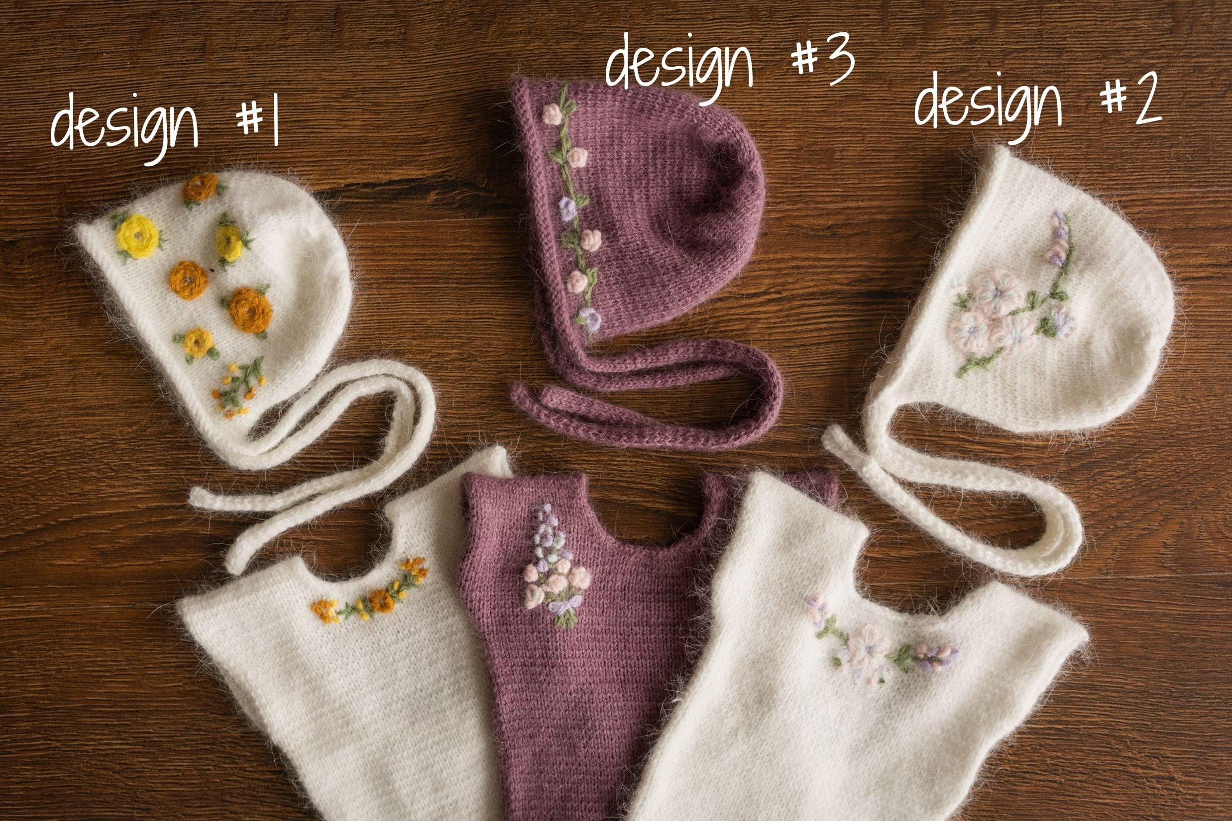 Newborn Knitted Romper for Girl with Bonnet & Wrap,Newborn Romper Girl,Newborn Girl Outfit,Newborn Photography Props,Newborn Photo Props Set
