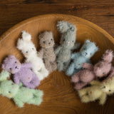 Newborn Knitted Teddy Bear and Bunny Photography Props, Baby Bear Crochet Toy, Newborn Photography Prop, Newborn Knitted Toy Bunny and Bear