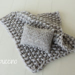 Newborn Knitted Blanket, Newborn Knit Blanket Set,Newborn knit cover,Newborn photography props,Newborn pillow,Newborn props for photography