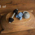 Felt Newborn Sports Props: Baby Dumbbell, Kettlebell and Barbell Toys for Newborn Photo Props