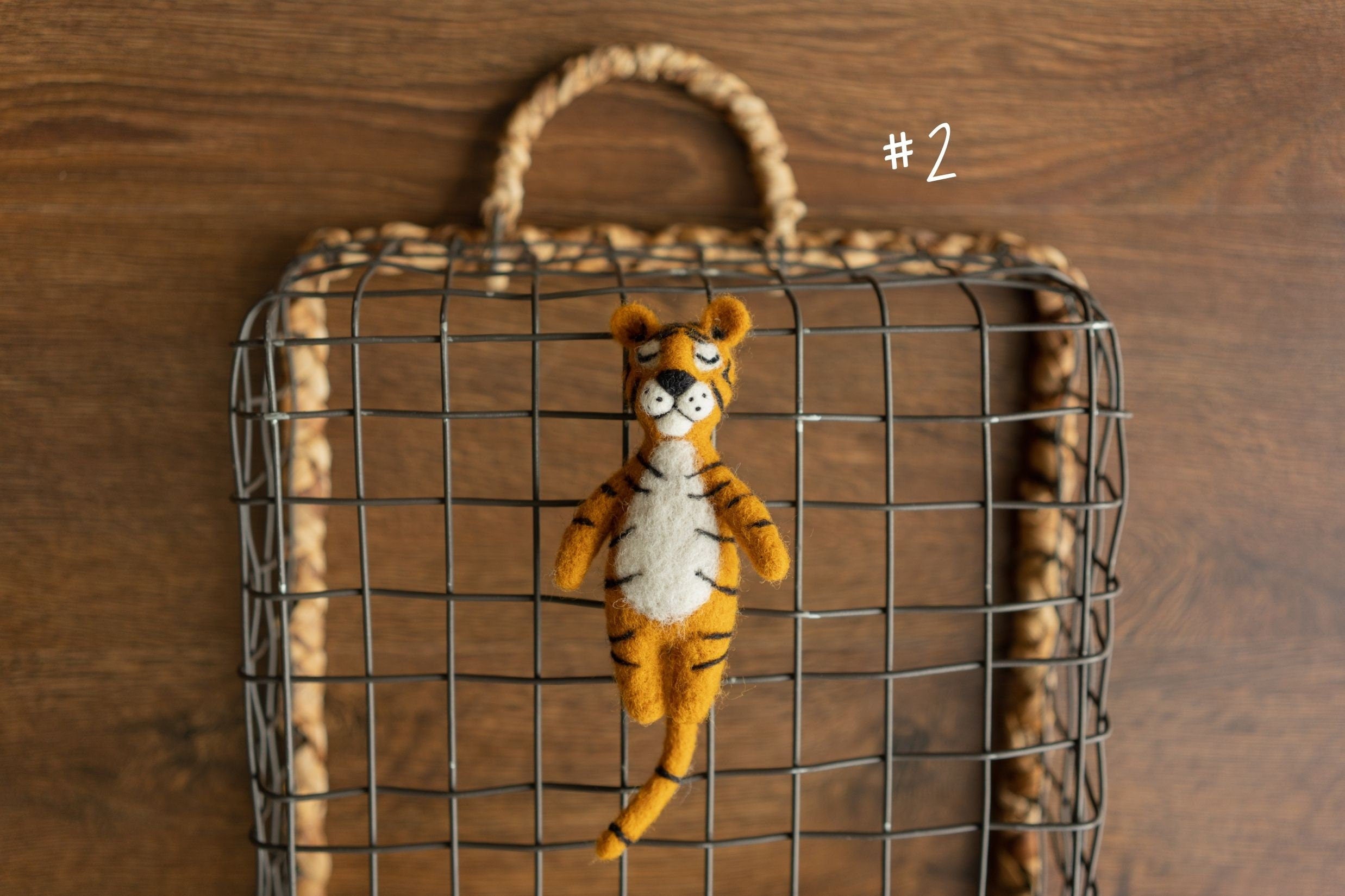 Tiger Newborn Felted Animal Toy for Photography, Newborn Felted Tiger Toy, Newborn Tiger Toy, Newborn Stuffed Animal, Chinese New Year Tiger