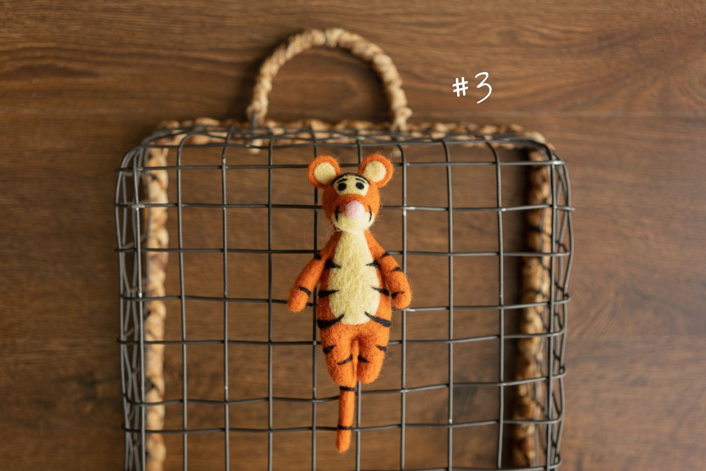 Tiger Newborn Felted Animal Toy for Photography, Newborn Felted Tiger Toy, Newborn Tiger Toy, Newborn Stuffed Animal, Chinese New Year Tiger