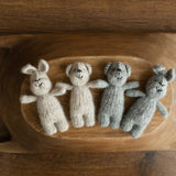 Newborn Knitted Teddy Bear Photography Props, Newborn Bunny Photo Toy, Small Hand-knitted Toy,Baby Crochet Bear Toy,Newborn Photography Prop