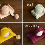 Newborn Sleep Hat and Wrap Sets, Newborn Knit Wrap, Newborn Photography Props, Newborn Knitted Photo Props, Newborn Coming Home Outfit Boy