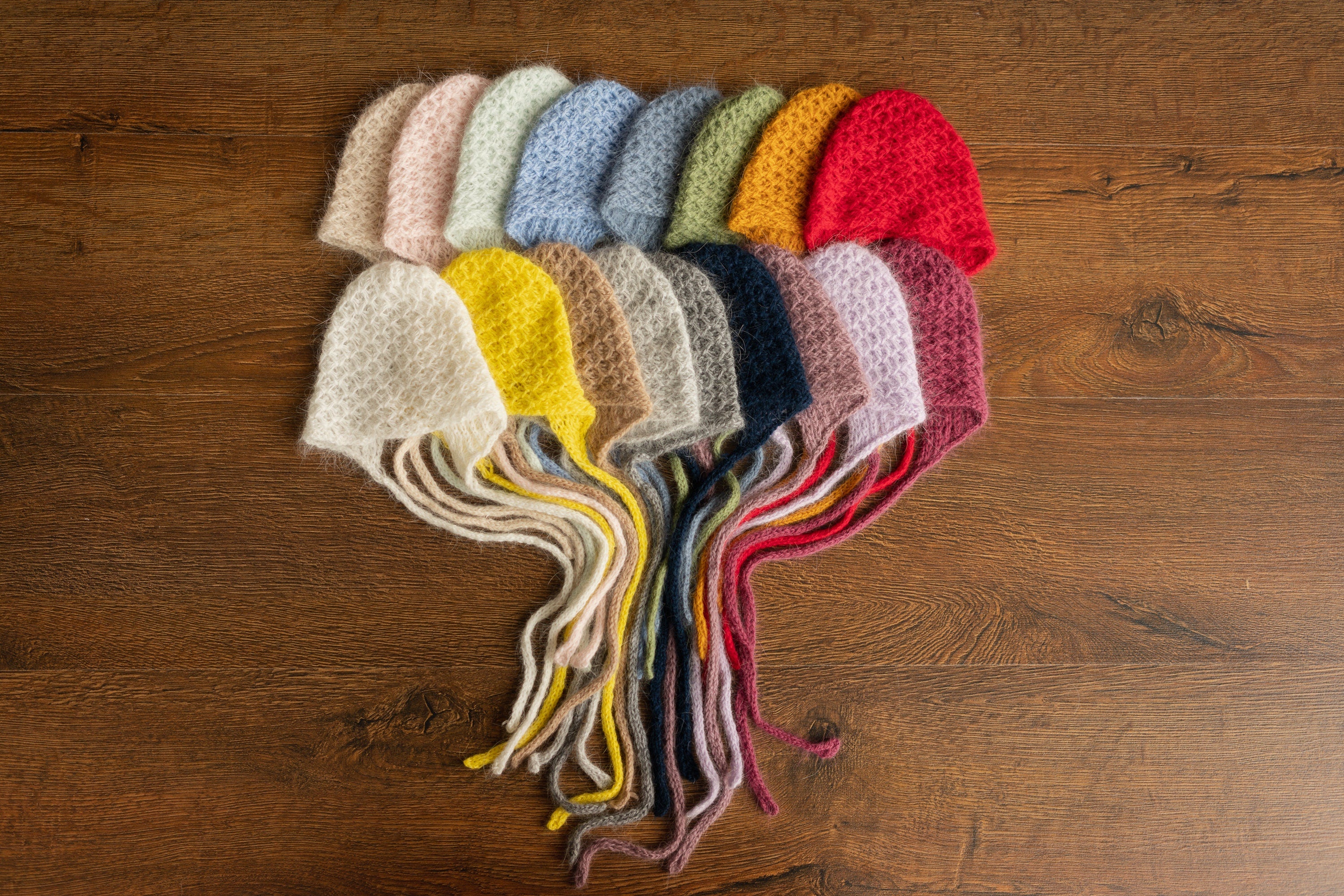 Newborn Knitted Wrap & Bonnet Prop Set, Newborn Knitted Outfit, Newborn Photography Props,Newborn Knitted Bonnet,Baby Props for Photography,