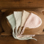 Newborn Knitted Wrap & Bonnet Prop Set, Newborn Knitted Outfit, Newborn Photography Props,Newborn Knitted Bonnet,Baby Props for Photography,