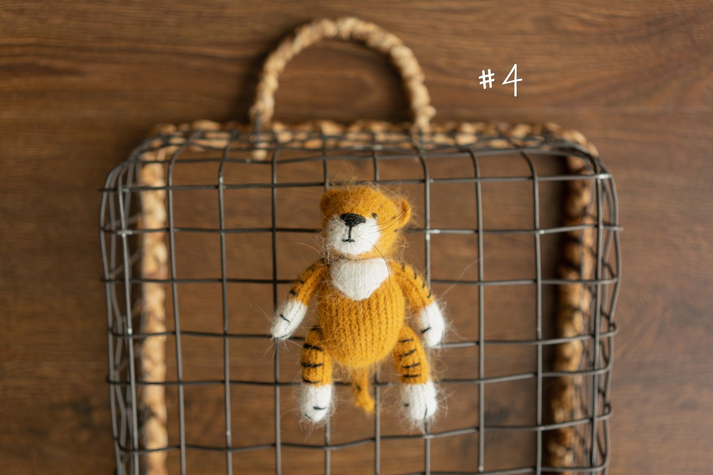 Tiger Newborn Felted Animal Toy for Photography, Newborn Felted Tiger Toy, Newborn Tiger Toy, Newborn Stuffed Animal, Chinese New Year Tiger