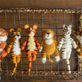 Tiger Newborn Felted Animal Toy for Photography, Newborn Felted Tiger Toy, Newborn Tiger Toy, Newborn Stuffed Animal, Chinese New Year Tiger
