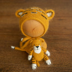 Tiger Newborn Felted Animal Toy for Photography, Newborn Felted Tiger Toy, Newborn Tiger Toy, Newborn Stuffed Animal, Chinese New Year Tiger