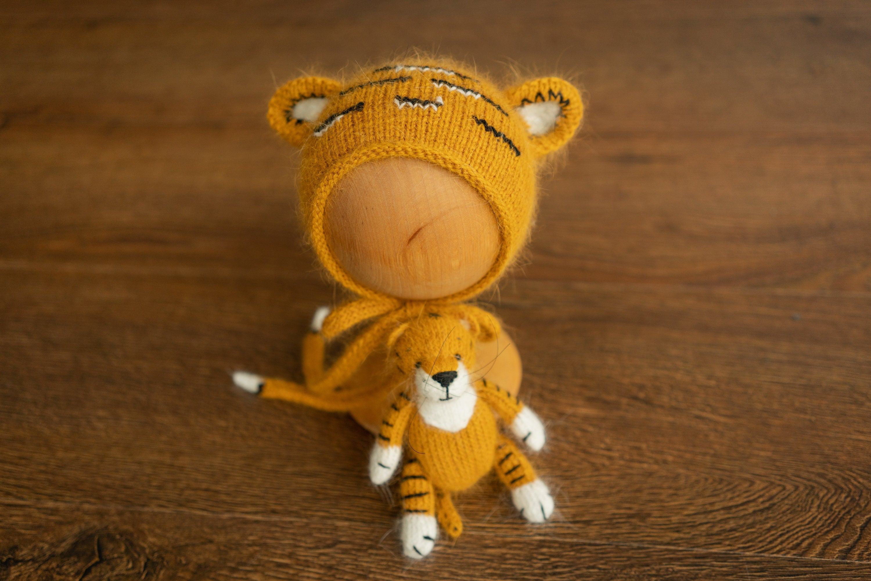 Tiger Newborn Felted Animal Toy for Photography, Newborn Felted Tiger Toy, Newborn Tiger Toy, Newborn Stuffed Animal, Chinese New Year Tiger