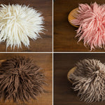 Newborn Merino Wool Rug, Newborn Curly Wool Felt Rug, Newborn Merino Layers, Newborn photography prop, Merino Curly Wool Layer Photo Props