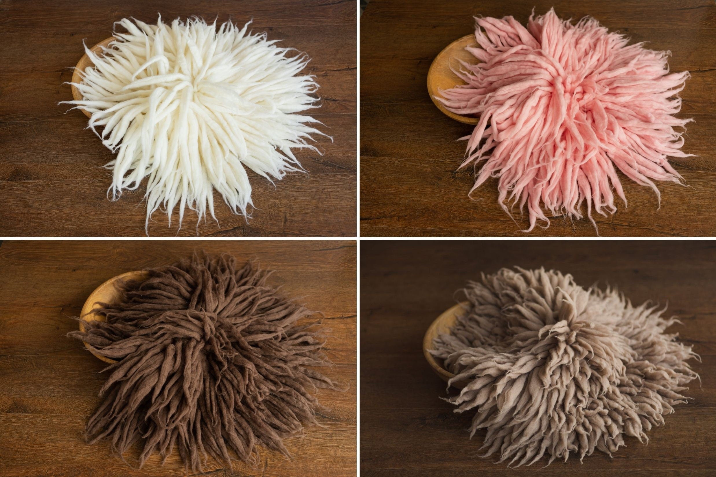 Newborn Merino Wool Rug, Newborn Curly Wool Felt Rug, Newborn Merino Layers, Newborn photography prop, Merino Curly Wool Layer Photo Props